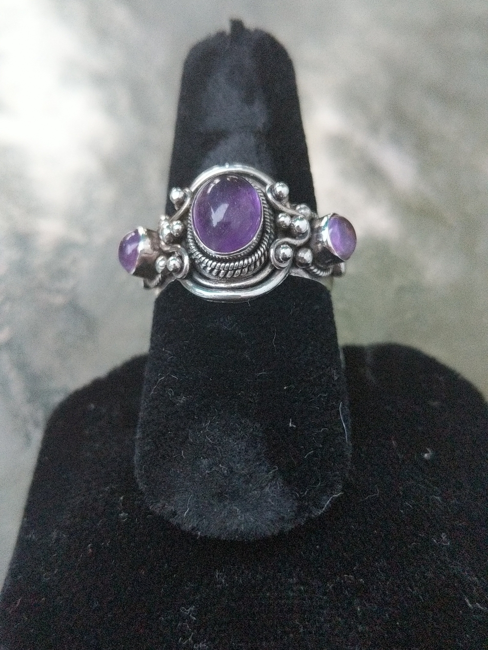 Amethyst Sterling Silver Ring